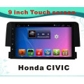 Système Android Navigation GPS de 9 pouces pour Honda Civic Lecteur DVD avec Bluetooth / TV / WiFi